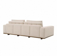 Ensemble de canapés modulaires contemporains en tissu, style luxe américain moderne, idéal pour appartement, salon et hôtel, structure robuste