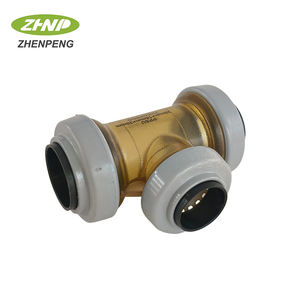 PPSU Tee Fitting Aplicaciones <span class=keywords><strong>de</strong></span> <span class=keywords><strong>agua</strong></span> <span class=keywords><strong>potable</strong></span> y calefacción Push Fit Tee, PPSU Push to Connect Plomería Fitting - Product Image 3
