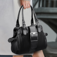 Neue Plissierte Design-Reißverschluss-PU-Tasche Faltbare Große Damen-Umhängetasche Modische Vielseitige Handtasche Stückpreis
