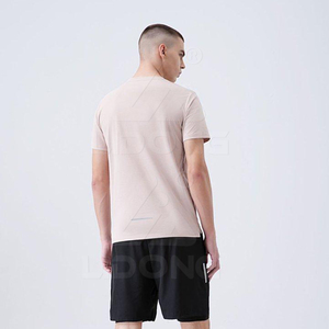 เสื้อยืดออกกำลังกายคอกลมผ้าโพลีเอสเตอร์น้ำหนักเบา 100% มี 6 สี ขายดี สำหรับผู้ชาย รับสั่งทำ - Product Image 5