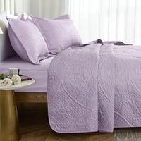 Couvre-lit matelassé en microfibre Couvre-lits Taille Queen Couvre-lit de printemps