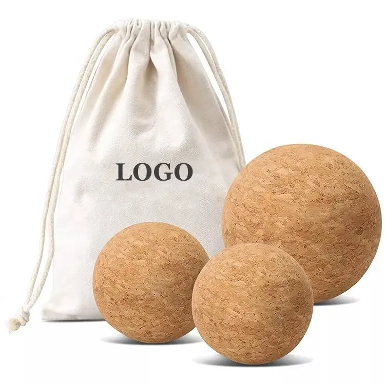 SP Cork ball yoga ball massage ball Hot-Sale Eco-Friendly Bodybuilding and Yoga Exercise Custom Size with Natural Cork Material