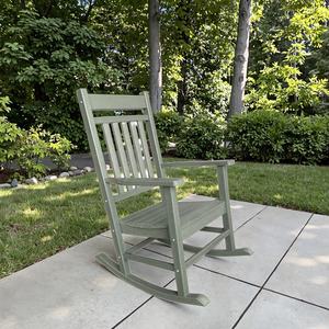 Adirondack เก้าอี้โยกลายกบออกแบบได้ตามต้องการพลาสติก HDPE ที่ทันสมัยสำหรับลานกลางแจ้งสวนชายหาดพักผ่อนและใช้ในห้องนอน - Product Image 6