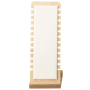 Bán Buôn Đồ trang sức chuyên nghiệp chủ trang sức hiển thị giá cổ da nhung bằng gỗ Vòng cổ hiển thị đứng cho cửa hàng - Product Image 6