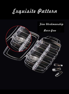 Boîte de rangement transparente à 10 compartiments pour décorations d'ongles, étui personnalisé pour faux ongles, accessoires de salon - Product Image 6