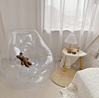 Canapé en plastique PVC simple de bonne qualité chaise gonflable fauteuil canapé gonflable extérieur intérieur