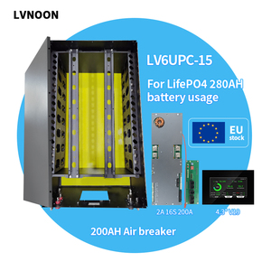 LVNOON EU Stock Stackable Battery Case with 200A BMS V19 15kwh <b>Diy</b> <b>Kit</b> 48V 51.2V Battery Box Racks - Product Image 1