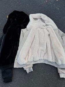 <span class=keywords><strong>Veste</strong></span> bomber coréenne pour homme, style streetwear automne-hiver, doublée en polaire, à capuche, fermeture éclair, ample, en toile épaisse, unie, teinte unie - Product Image 2