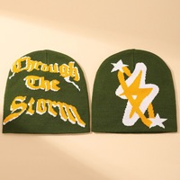 Chapeau d'hiver unisexe avec logo personnalisé, chapeau en acrylique jacquard Y2K, impression jacquard, chapeau chaud en jacquard