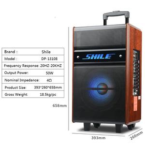 Shile-altavoz Portátil con Bluetooth para exteriores, dispositivo de audio con carrito de 12 pulgadas, para fiestas, con pantalla led - Product Image 5