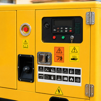 Générateur diesel mobile insonorisé 200 kVA sur remorque, essieu tandem, triphasé 400 V, pour chantier de construction