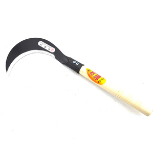 Agricoltura falce con manico in legno affilato lama di taglio erba falce - Product Image 1