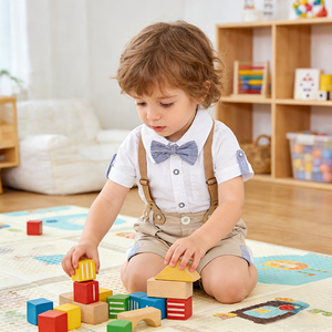 夏季儿童印花服装套装服装儿童精品服装套装短款休闲幼儿男童衣服 - Product Image 2