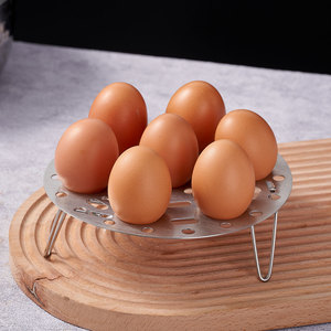 Rejilla para cocinar huevos al vapor de acero inoxidable 304 con patas altas y bajas para uso doméstico, cesta vaporera multifuncional - Product Image 5