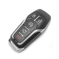 Carcasa de llave remota automática de 5 botones con hoja de llave de emergencia, funda para llave de coche plegable, accesorios de entrada sin llave, cubierta de control remoto