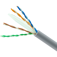 Kabel LAN OWIRE Cat 6 U/UTP 250MHz Bandwidth Kabel Ethernet untuk Rumah Sakit Klinik Kabel Dalam Ruangan Tembaga Bebas Oksigen PVC/LSZH