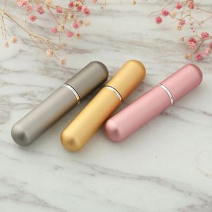 Portable Refillable Aluminum Glass <b>Perfume</b> Atomizer Mist Spray <b>Bottle</b> With Custom Color for Personal Care Travel Use - Product Image 2