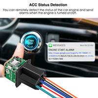 Micodus Rastreador GPS Inteligente Mini Oculto 2G para Camiones y Motos, Tipo Relé, Dispositivo de Rastreo de Vehículos con Interruptor de Apagado, Cableado