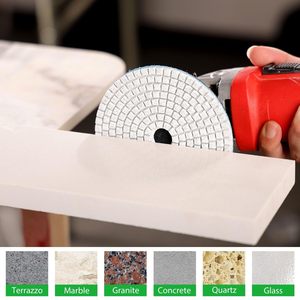 80mm-180mm Kim Cương đánh bóng Pad ướt đệm đĩa cho mài đá cẩm thạch Granite bê tông sửa chữa Countertop đá cho sàn nhà - Product Image 4