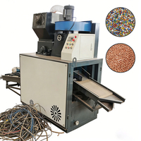 Machine de recyclage de câbles en cuivre de récupération métallique, taux de séparation de 99 %, certifiée CE, capacité de 700-900 kg/jour pour cuivre et plastique