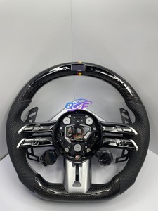 Volant en fibre de carbone pour Mercedes-Benz <span class=keywords><strong>AMG</strong></span> W204 W205 W211 W203 W212 W176 W213 Cla W210 W124 W177 W221 - Product Image 5