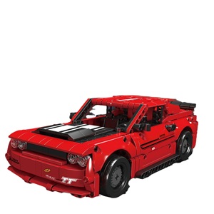 Bloques de Construcción Yuxing Modelo King 15080 15081 Challenger, Auto de Bloques para Adolescentes de 8 a 13 Años, Color Rojo, 400-800 Piezas - Product Image 1
