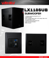 VAMAV Bocinas Profesional VSP15 Subwoofer de madera 15 pulgadas, 500W RMS, para eventos interior y exterior, sistema DJ