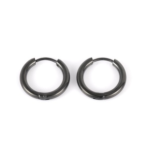 Aros de Acero Inoxidable 316L, Hipoalergénicos, Resistentes al Agua y al Deslustre, Chapados en Oro, 4 Colores, Unisex, para Regalo - Product Image 3