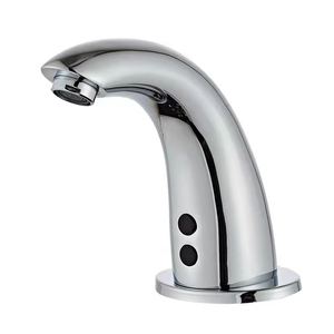Grifo de <span class=keywords><strong>lavabo</strong></span> de agua fría individual moderno, alimentado por batería, infrarrojo, automático, construcción de latón, grifos de <span class=keywords><strong>lavabo</strong></span>, núcleo de válvula de cerámica, Baño - Product Image 1