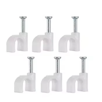Attaches de câble circulaires en plastique, 100 pièces par sac ou boîte, blanches, 4-25 mm, accessoires de fixation de fils