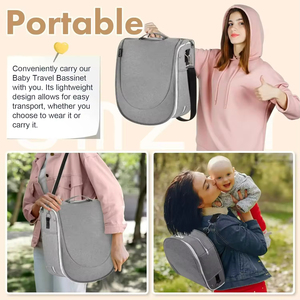<span class=keywords><strong>Borsa</strong></span> Lettino da Viaggio Pieghevole alla Moda, <span class=keywords><strong>Borsa</strong></span> a Tracolla Portatile da Donna con Ampio Spazio di Stoccaggio, Culla Portatile per Neonati - Product Image 3