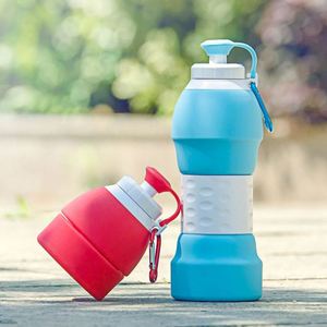 Botella Plegable Portátil con Logotipo Personalizado, Botella de Agua Plegable de Silicona para Deportes, Gimnasio y Running, Libre de BPA, con Impresión Personalizada - Product Image 2
