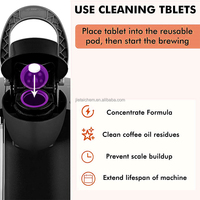 Dosette réutilisable pour machine à café de nettoyage Keuri à utiliser avec tablettes de nettoyage