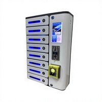 Y2 Power MIA Premium : Casier de recharge à 8 compartiments disponible pour paiement par carte de crédit et pièces de monnaie – Distributeur automatique de recharge de téléphone à usage payant