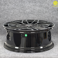 168 roues forgées personnalisées 5x112 5x120 en noir brillant avec surface usinée CNC pour Rolls Royce Phantom Phantom Cullinan Ghost Maybach