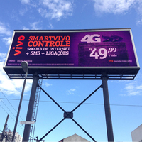 Écran LED fixe étanche pour affichage de panneau LED extérieur modulaire personnalisé IP65 évalué pour la publicité en magasin de détail