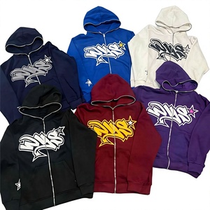 Sweat-shirts à capuche zippés personnalisés pour hommes, 100 % coton molletonné, décontractés, écologiques, 250 g, coupe classique, OEM ODM, marque privée - Product Image 1
