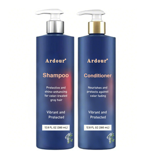Shampooing et après-shampoing à la kératine, ensemble de soins capillaires de luxe avec huile d'argan biologique nourrissante et lissante, sans sulfate - Product Image 4