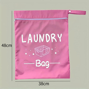 Sac à linge pliable personnalisé avec logo, sac à <span class=keywords><strong>couches</strong></span> lavable, sac de rangement pour vêtements sales, sac de voyage imperméable et réutilisable pour vêtements secs et mouillés - Product Image 6