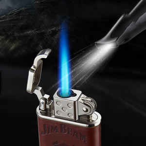 Lampe torche en cuir gonflable, flamme bleue coupe-vent, faisceau léger - Product Image 2