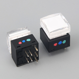 15*15 mét PCB LED phẳng vuông push <span class=keywords><strong>button</strong></span> Thiết bị chuyển mạch với nắp trong suốt - Product Image 3