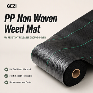Couverture de semis d'arbre de jardin transparent robuste pp pe plastique respirant absorbant contrôle des mauvaises herbes tapis tapis barrière tissu 100 m coupe - Product Image 4