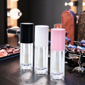 <span class=keywords><strong>Rose</strong></span> 6ml 0.2oz Rond Cosmétique Emballage Conteneurs Bouchon À Vis Vide Brillant À Lèvres Tubes avec Big Doe <span class=keywords><strong>Pied</strong></span> Wand - Product Image 2