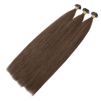 Extensions de cheveux Remy de qualité supérieure, pointe plate, soyeuses et brillantes, légères, sans nœuds, faciles à installer