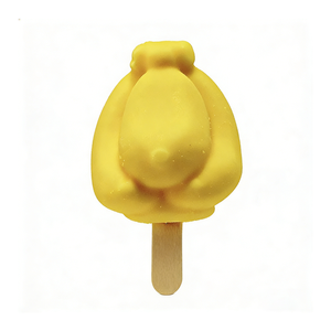 Glace en bâtonnet saveur banane en forme de fruit 3D, directement de l'usine, pop-corn glacé viral et tendance sur internet, collation exotique Halal 75g - Product Image 3