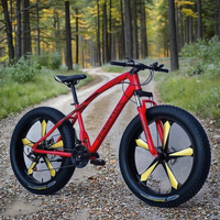 Sepeda Gunung Shimano Snow Bike SL-AM26166-24S 26'' Berbahan Baja dengan Suspensi, Rem Cakram, dan Pedal Biasa