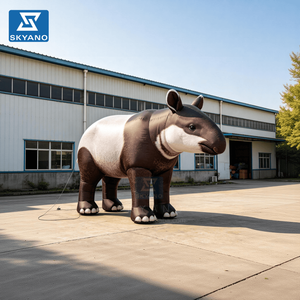 Modello Gonfiabile Gigante di Tapir Malese, Sculture di Animali Gonfiabili per Decorazione e Abbellimento in Eventi Zoo - Product Image 6