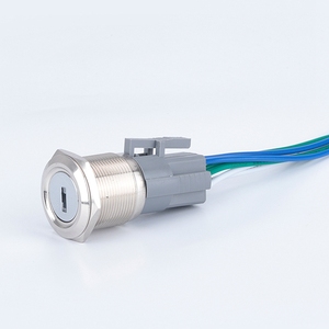 22mm OFF on IP65 Metal Key Knob <strong>Switch</strong> <strong>Latching</strong> 2NO+2NC 3 Position <strong>6</strong> <strong>Pin</strong> Terminal Stainless Steel Rotary <strong>Push</strong> <strong>Button</strong> <strong>Switch</strong> - Product Image 6
