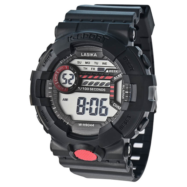 LASIKA W-H9044 Good Quality Digital Sport G Watches for Lovers Square Case Water Resistant Alarm Feature Shock Lover's Reloj