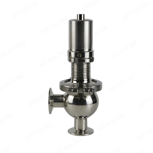 Válvula de seguridad de alivio de presión de energía Manual de Tres abrazaderas sanitarias de higiene de acero inoxidable de 1,5 pulgadas - Product Image 3